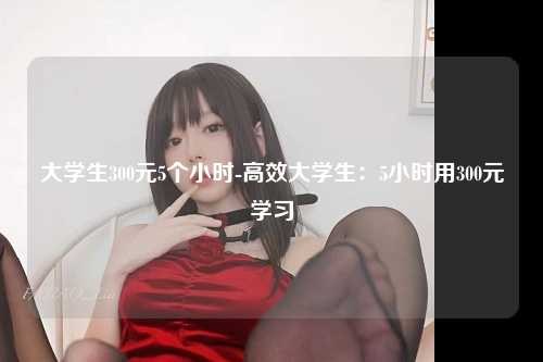 大学生300元5个小时-高效大学生：5小时用300元学习